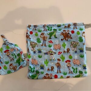Little Sleepies Original Toy Story Newborn Swaddle & Hat Set